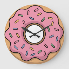 Niedlich Donut | Kinder Große Wanduhr