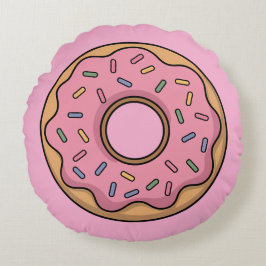 Niedlich Donut | Kinder Rundes Kissen