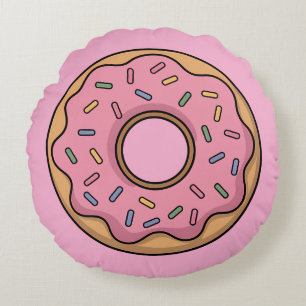 Niedlich Donut   Kinder Rundes Kissen