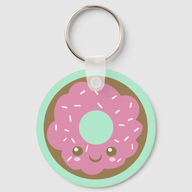 Niedlich Donut Schlüsselanhänger (Vorderseite)