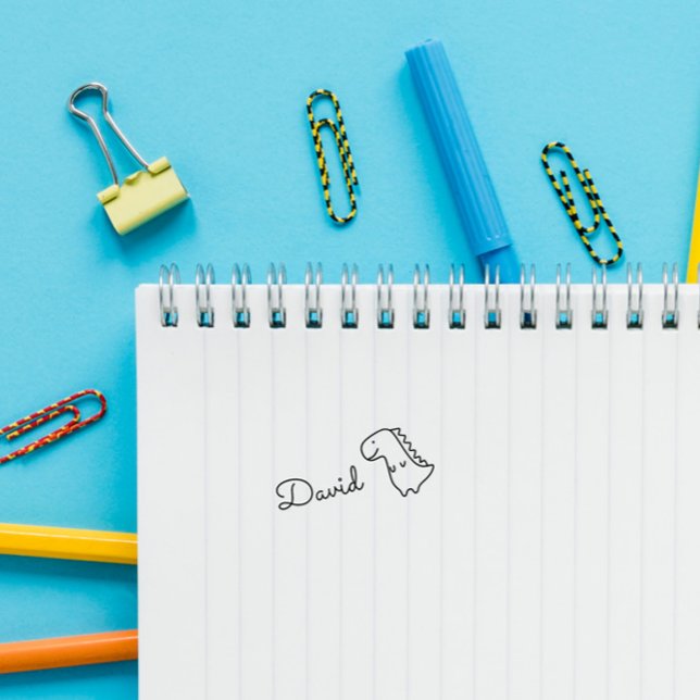 Niedlich Doodle Dinosaurier Individuelle Name Pers Permastempel (Von Creator hochgeladen)