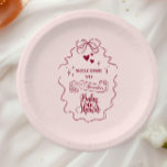 Niedlich Doodle Hand Drawn Bow Baby Dusche Pappteller<br><div class="desc">Genießen Sie Stil und Charme mit unseren Doodle Hand Gezeichnet Bow Baby Shower Paper Tellern. Diese Teller in sanften Pastelltönen mit handgezeichneten Bogen-Designs verleihen Ihrem Baby-Duschtisch eine charmante und elegante Touch. Die robuste Bauweise, die perfekt für Mahlzeiten, Imbisse oder Desserts geeignet ist, garantiert Haltbarkeit bei gleichzeitig eleganter Ästhetik. Egal ob...</div>