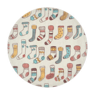 Niedlich Doodle Socken: Skandinavische Einfachheit Schneidebrett