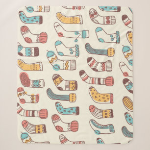 Niedlich Doodle Socken: Skandinavische Einfachheit Sherpadecke
