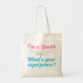 Niedlich Doula Superhero Tragetasche