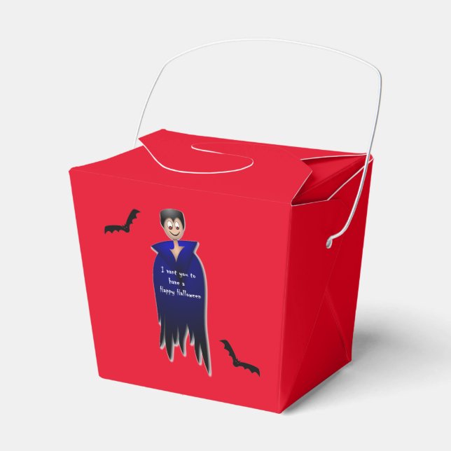 Niedlich Dracula Halloween Geschenkschachtel (Vorderseite)