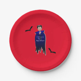 Niedlich Dracula Halloween Pappteller