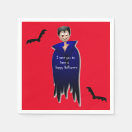 Niedlich Dracula Halloween Serviette