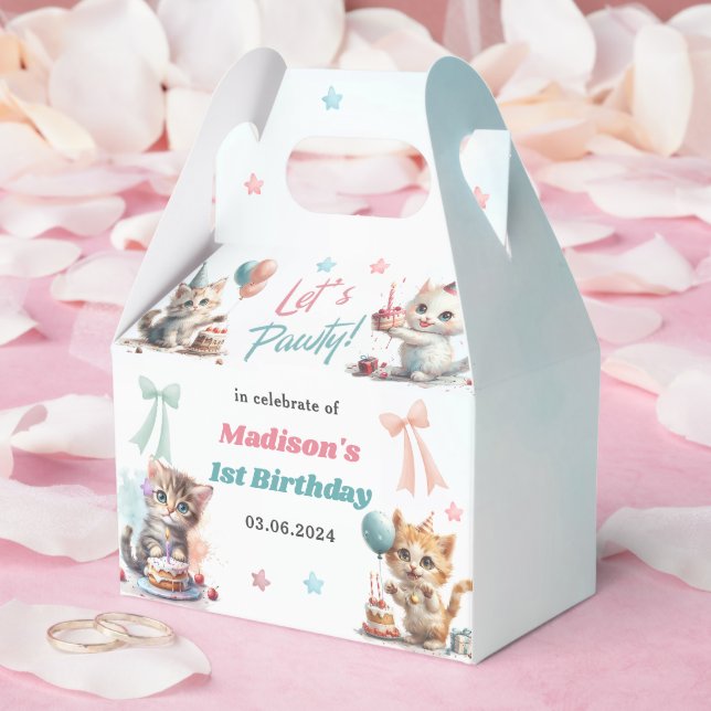 Niedlich Dragon 1. Geburtstag Party Geschenkschachtel (Hochzeit)