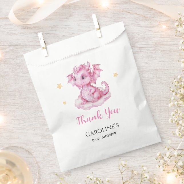Niedlich Dragon Baby Dusche Geschenktütchen (Ausgeschnitten)