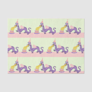 Niedlich Dragon Birthday Seidenpapier