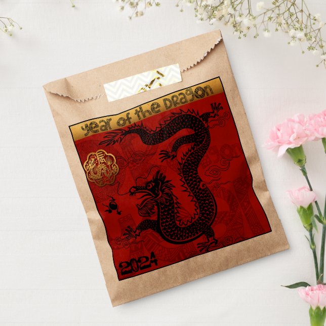 Niedlich Dragon Chinesisches Jahr 2024 Zodiac Gebu Geschenktütchen (Versiegelt)