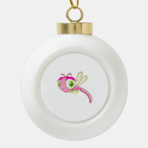 Niedlich Dragonfly Bug Keramik Kugel-Ornament