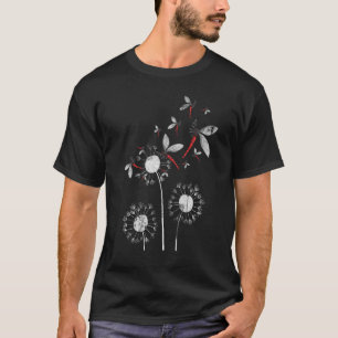 Niedlich Dragonfly Puff Ball Dandelion T-Shirt