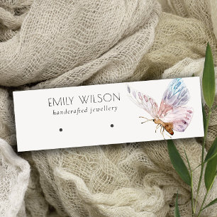 Niedlich Dreamy Blush Aqua Butterfly Earring Displ Mini Visitenkarte