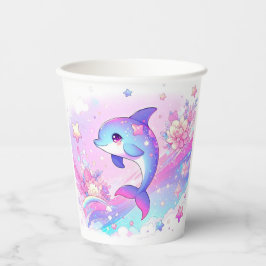 Niedlich Dreamy Dolphin Baby Dusche Pappbecher
