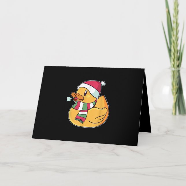 Niedlich Dub Duck Christmas Karte (Vorderseite)