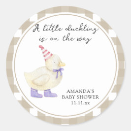Niedlich Duck Baby Duck Runder Aufkleber