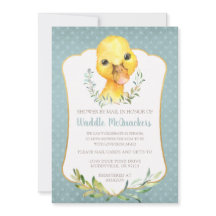 Niedlich Duck Baby Shower by Mail Einladung