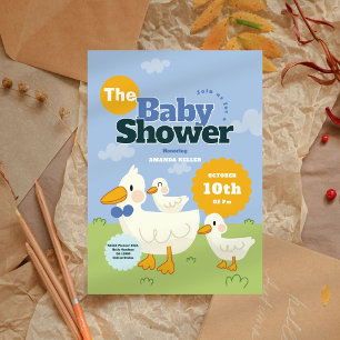 Niedlich Duck Baby Shower Einladung