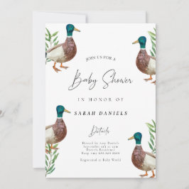 Niedlich Duck Baby Shower Invitation - Gender Neut Einladung