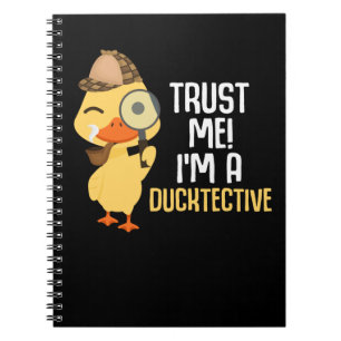Niedlich Duck Detection Animal Spaß Enck Lover Notizblock