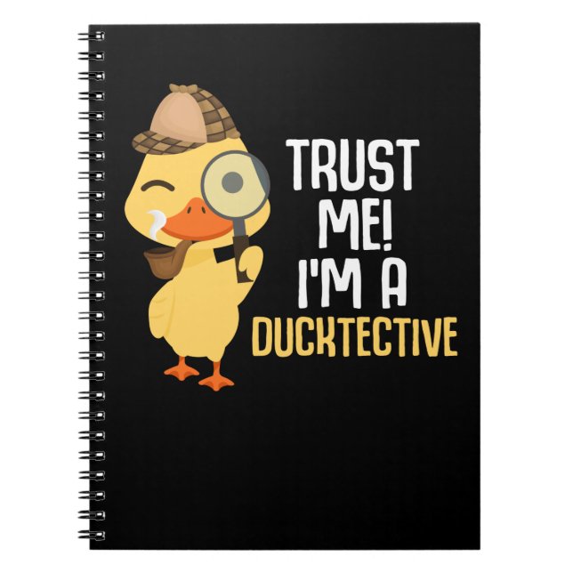 Niedlich Duck Detection Animal Spaß Enck Lover Notizblock (Vorderseite)