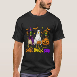 Niedlich Duck Duck Boo Funny Spooky Gänsehaut Hall T-Shirt