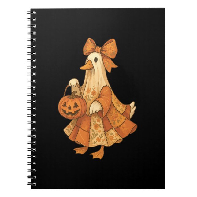 Niedlich Duck Patchwork Halloween-Party Notizblock (Vorderseite)