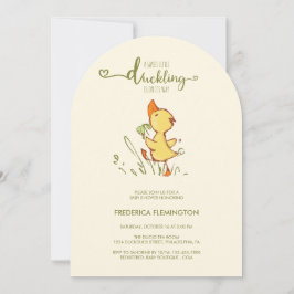 Niedlich Duckling Baby Dusche Einladung
