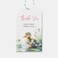 Niedlich Duckling Geburtstagsparty Girl Gabe Tags