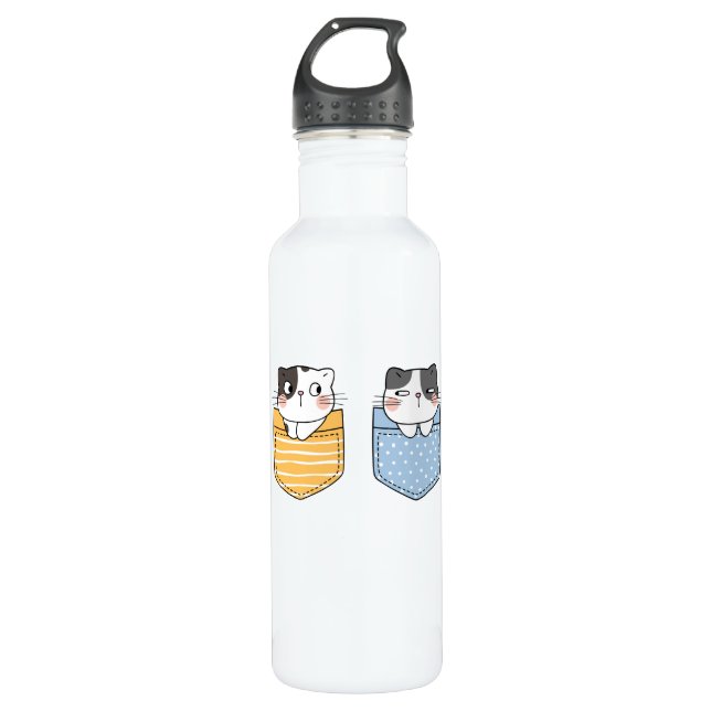 Niedlich Edelstahlflasche (Vorderseite)