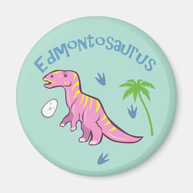 Niedlich Edmontosaurus Magnet (Vorne)