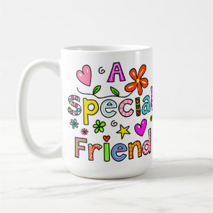 Niedlich ein spezieller Freund-Gruß-Text-Ausdruck Kaffeetasse