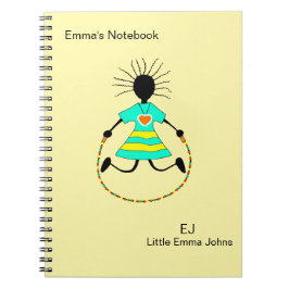 Niedlich, elegant, Skip und Hop Notizblock