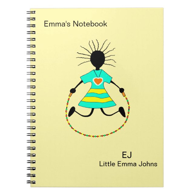 Niedlich, elegant, Skip und Hop Notizblock (Vorderseite)