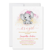 Niedlich Elephant Adorable Rose Gold Baby Girl Dus