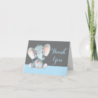 Niedlich Elephant Baby Boy Blue und Grau