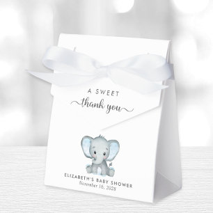 Niedlich Elephant Baby Boy Dusche Vielen Dank Geschenkschachtel