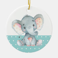 Niedlich Elephant Baby Dusche Aquamarin Aqua Türki