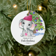 Niedlich Elephant Baby Girl Erstes Foto