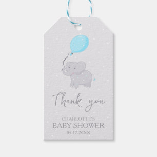 Niedlich Elephant Baby Shower Boy Geschenkanhänger