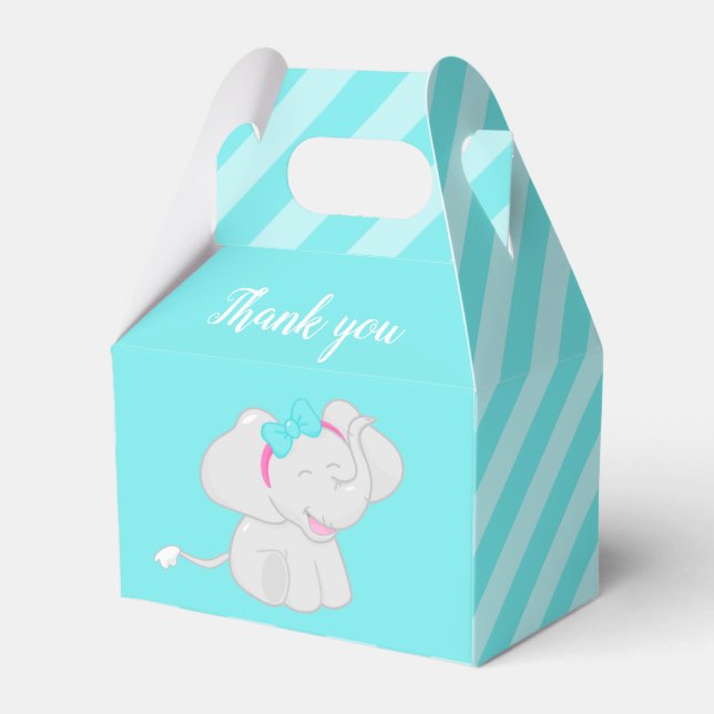 Niedlich Elephant Birthday Gevor Box Geschenkschachtel (Vorderseite)