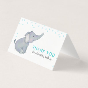 Niedlich Elephant Blue Confetti Babydusche Vielen 