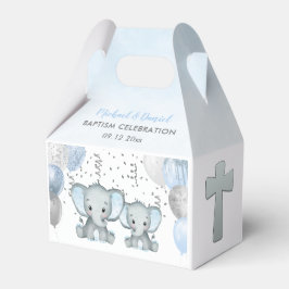 Niedlich Elephant Boys Ballon Taufe Box Geschenkschachtel