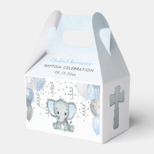 Niedlich Elephant Boys Ballon Taufe Box Geschenkschachtel