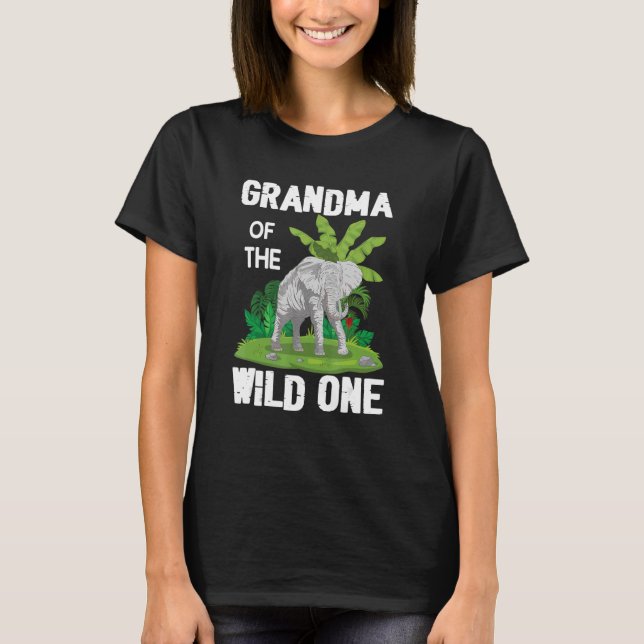 Niedlich Elephant Oma T-Shirt (Vorderseite)