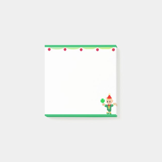 Niedlich Elf Post-it Klebezettel (Vorderseite)