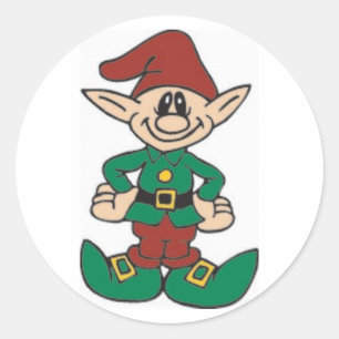Niedlich Elf Runder Aufkleber