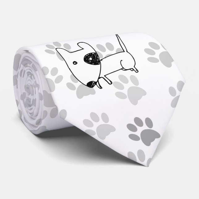 Niedlich English Bull Terrier Krawatte (Gerollt)